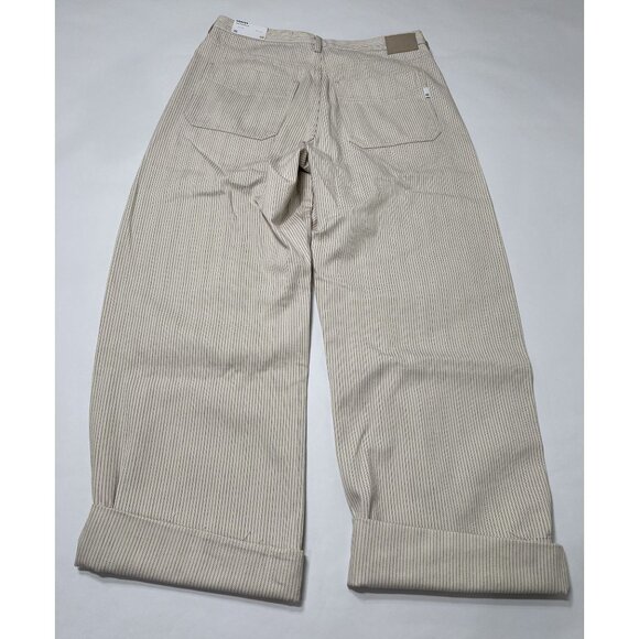Adriano Goldschmied AG Mercer Cuffed High-Rise Barrel Pants in Blush Canvas - Picture 4 of 5